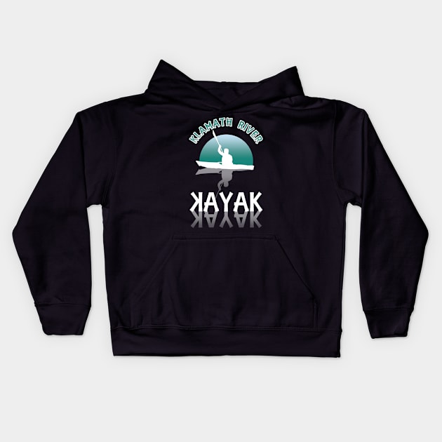 Kayaking the Klamath River - Kayak Kids Hoodie by TMBTM